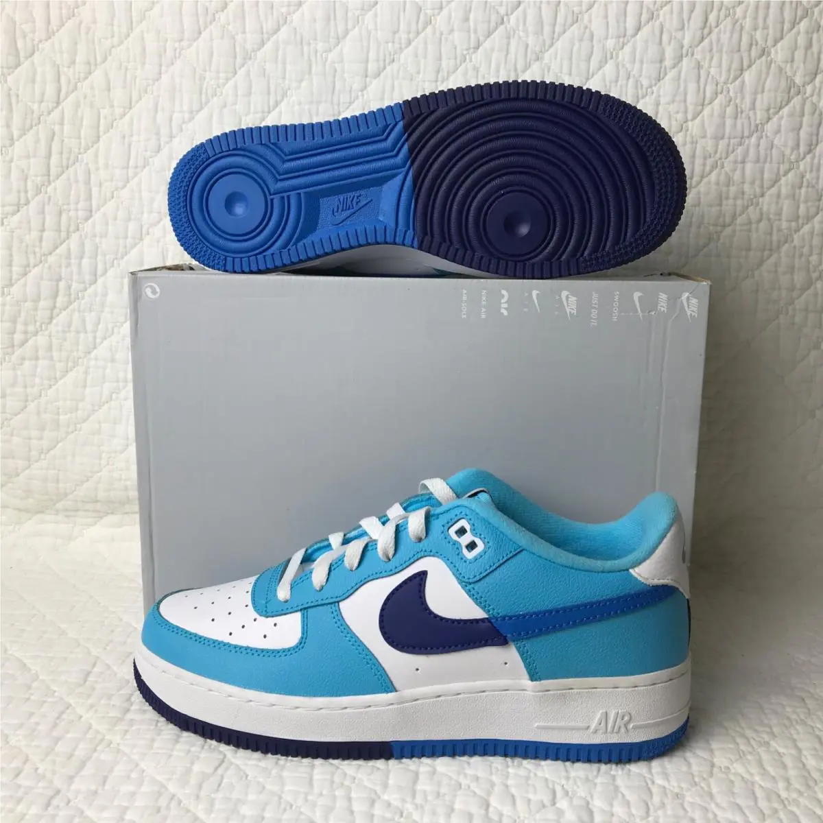 Nike shoes - Nike Air Force 1 LV8 GS - DZ2660-100 - White/Photo blue 2