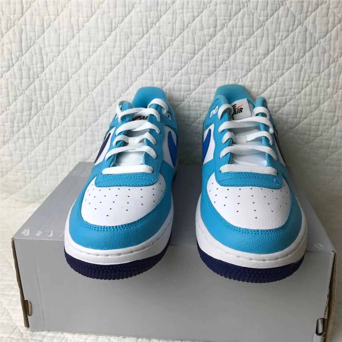 Nike shoes - Nike Air Force 1 LV8 GS - DZ2660-100 - White/Photo blue 3