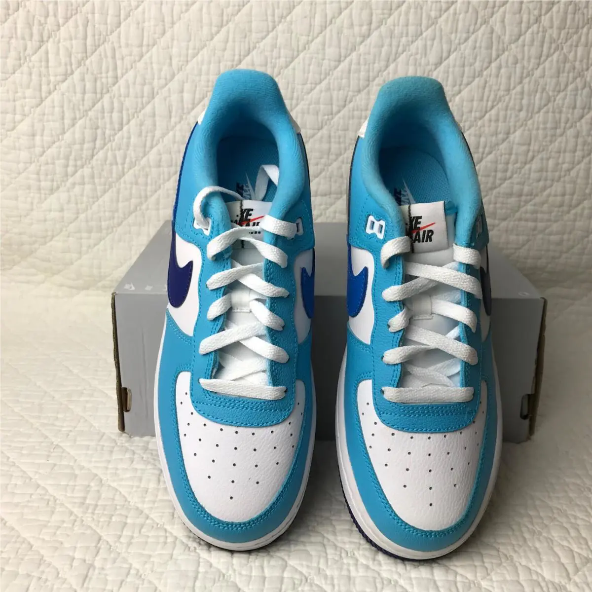 Nike shoes - Nike Air Force 1 LV8 GS - DZ2660-100 - White/Photo blue 7