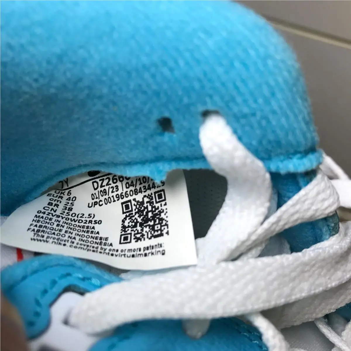 Nike shoes - Nike Air Force 1 LV8 GS - DZ2660-100 - White/Photo blue 10