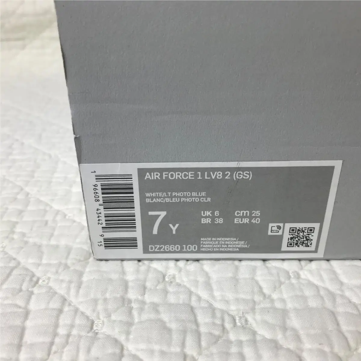 Nike shoes - Nike Air Force 1 LV8 GS - DZ2660-100 - White/Photo blue 11