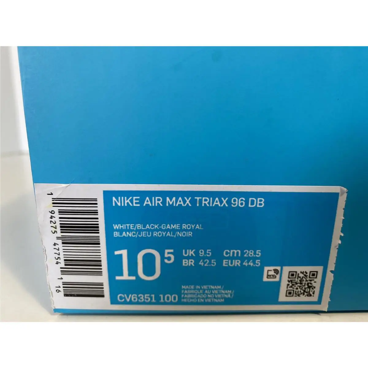 Nike shoes - Air Max Triax 96 - Air Max Triax - White/Black-Game Royal 10