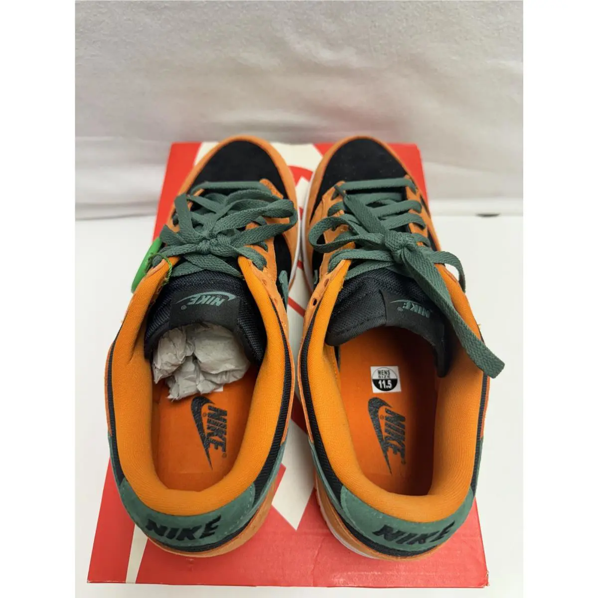 Nike shoes - Nike Dunk Low - Dunk Low - DA1469-001 - Orange, Manufacturer: Black/ Nori-Ceramic 10
