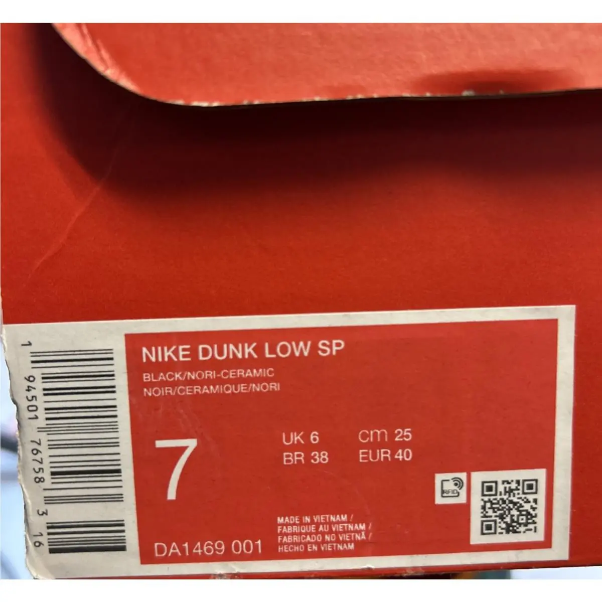 Nike shoes - Nike Dunk Low - Dunk Low - DA1469-001 - Orange, Manufacturer: Black/ Nori-Ceramic 0