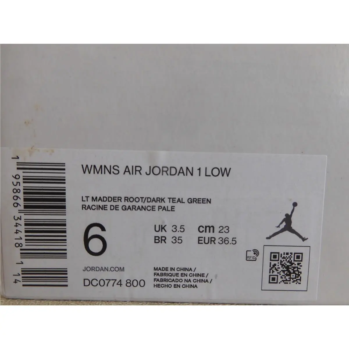 Nike shoes - Air Jordan 1 Low - Air Low - DC0774-800 - Pink (UPC: 195866344181) 6