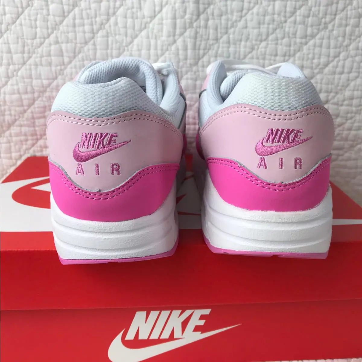 Nike shoes - Nike Air Max 1 GS - FZ3559 100 - White/Playful Pink-Pink Foam 4