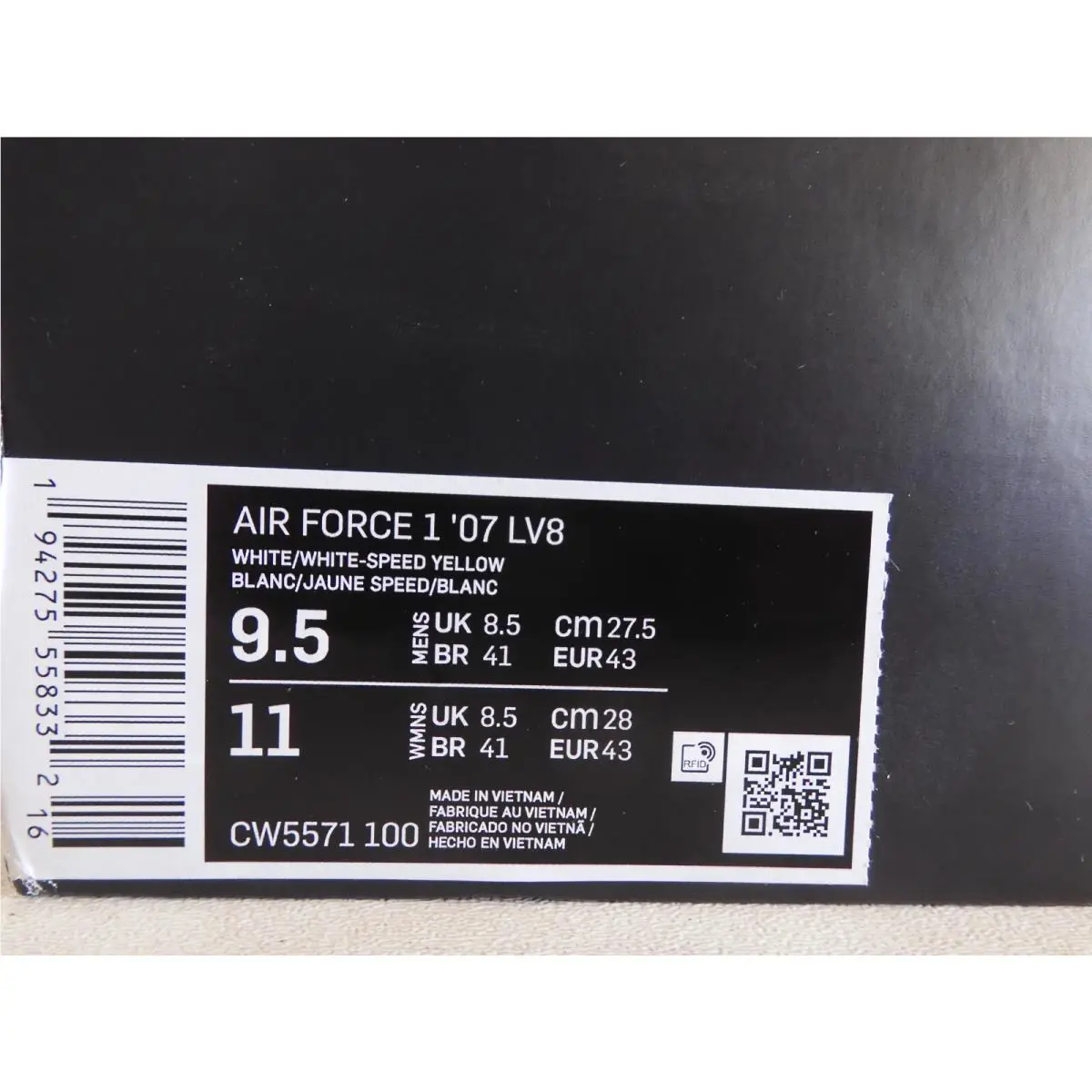 Nike shoes - Nike Air Force 1 `07 LV8 - CW5571-100 - White (UPC: 194275558332) 3