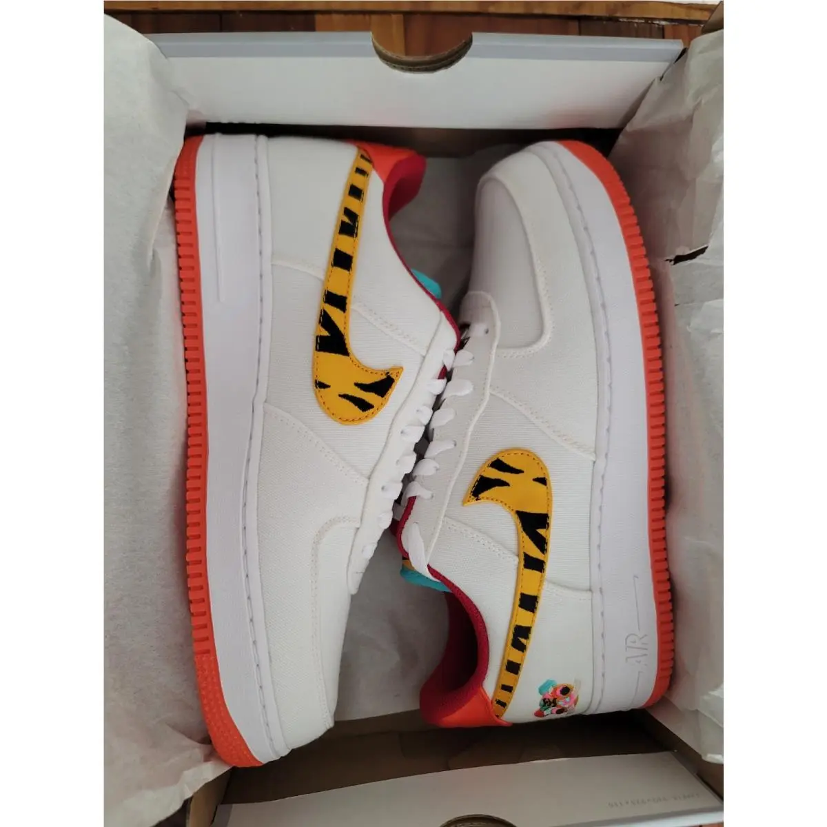 Size 10 - Nike Air Force 1 `07 LV8 Year of The Tiger - White