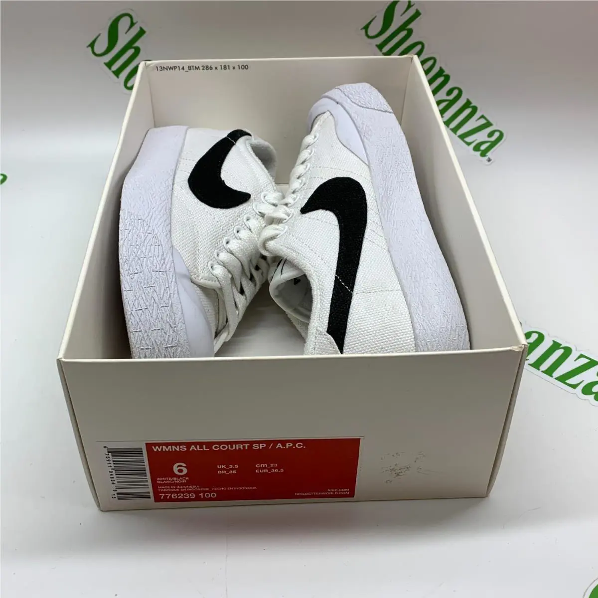 Nike shoes - Nike All Court SP / A.P.C. - 776239 100 - White (UPC: 675911048368) 6