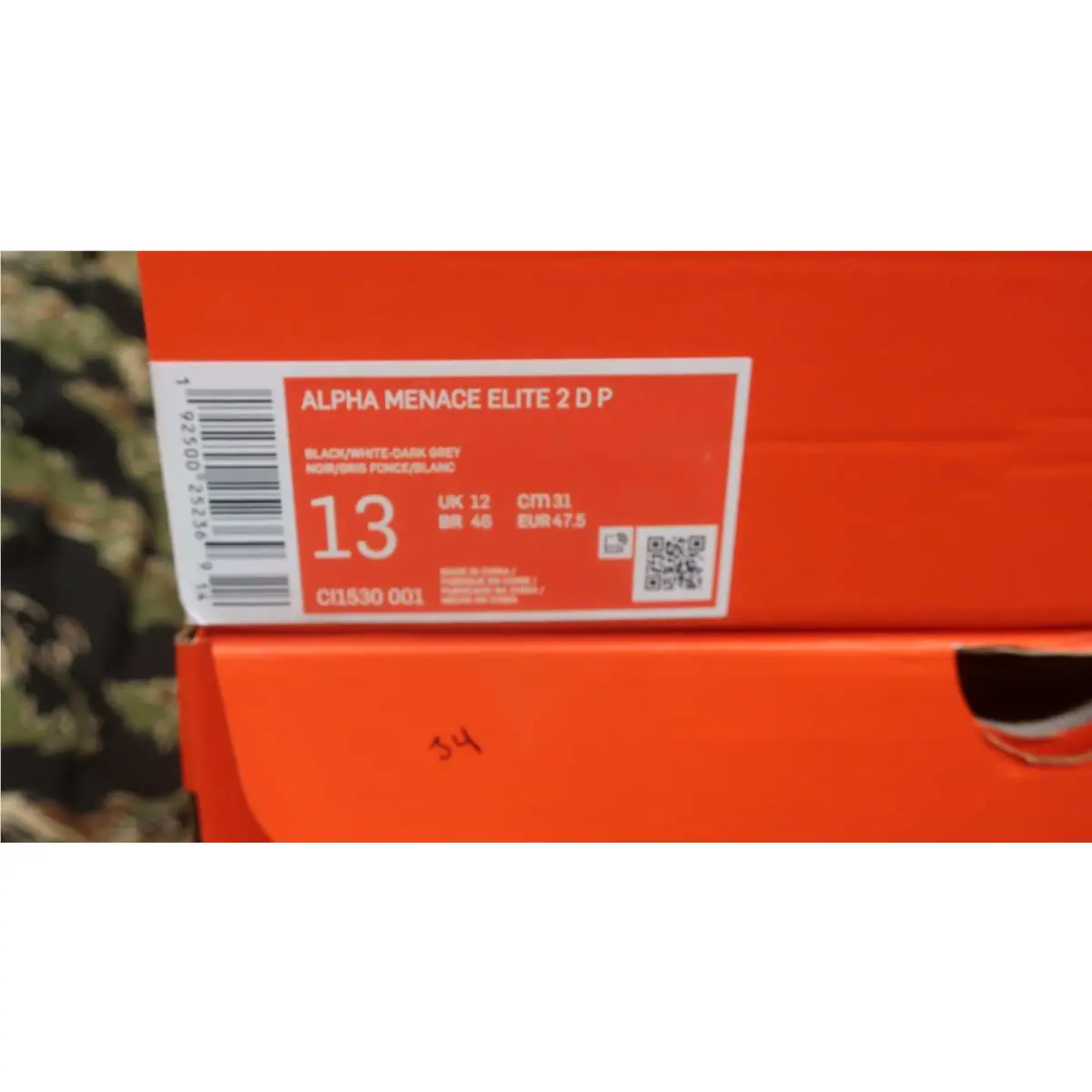 Nike shoes - Nike Alpha Menace - Alpha Menace - CI1530001 - Black (UPC: 192500252369) 0