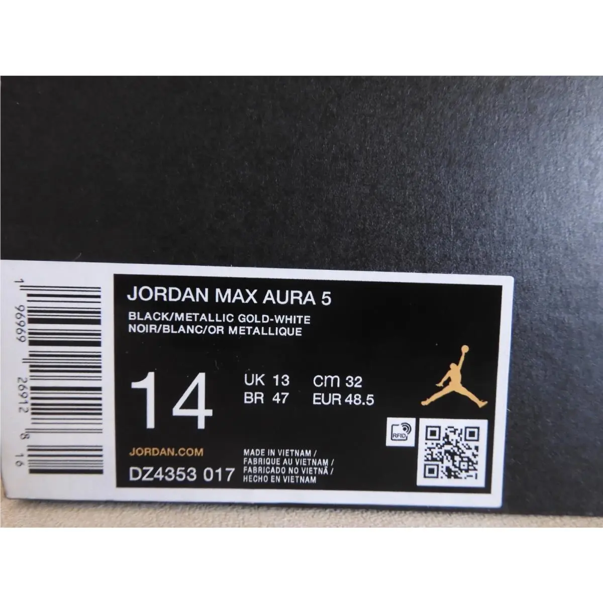 Nike shoes - Jordan Max Aura 5 - Max Aura - FJ0710-100 - Black (UPC: 196969269128) 3
