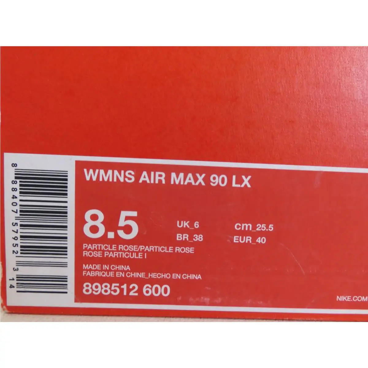 Nike shoes - Nike Air Max 90 - Air Max - 898512-600 - Pink (UPC: 888407579523) 3