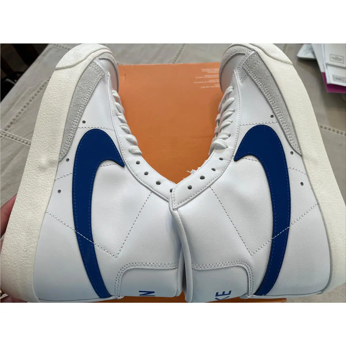Nike shoes - Nike Blazer Mid - Blazer Mid - CZ1055-124 - White Game Royal Sail Black 9
