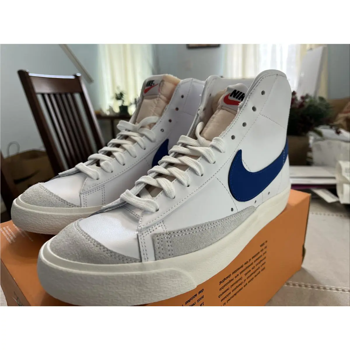 Nike shoes - Nike Blazer Mid - Blazer Mid - CZ1055-124 - White Game Royal Sail Black 3
