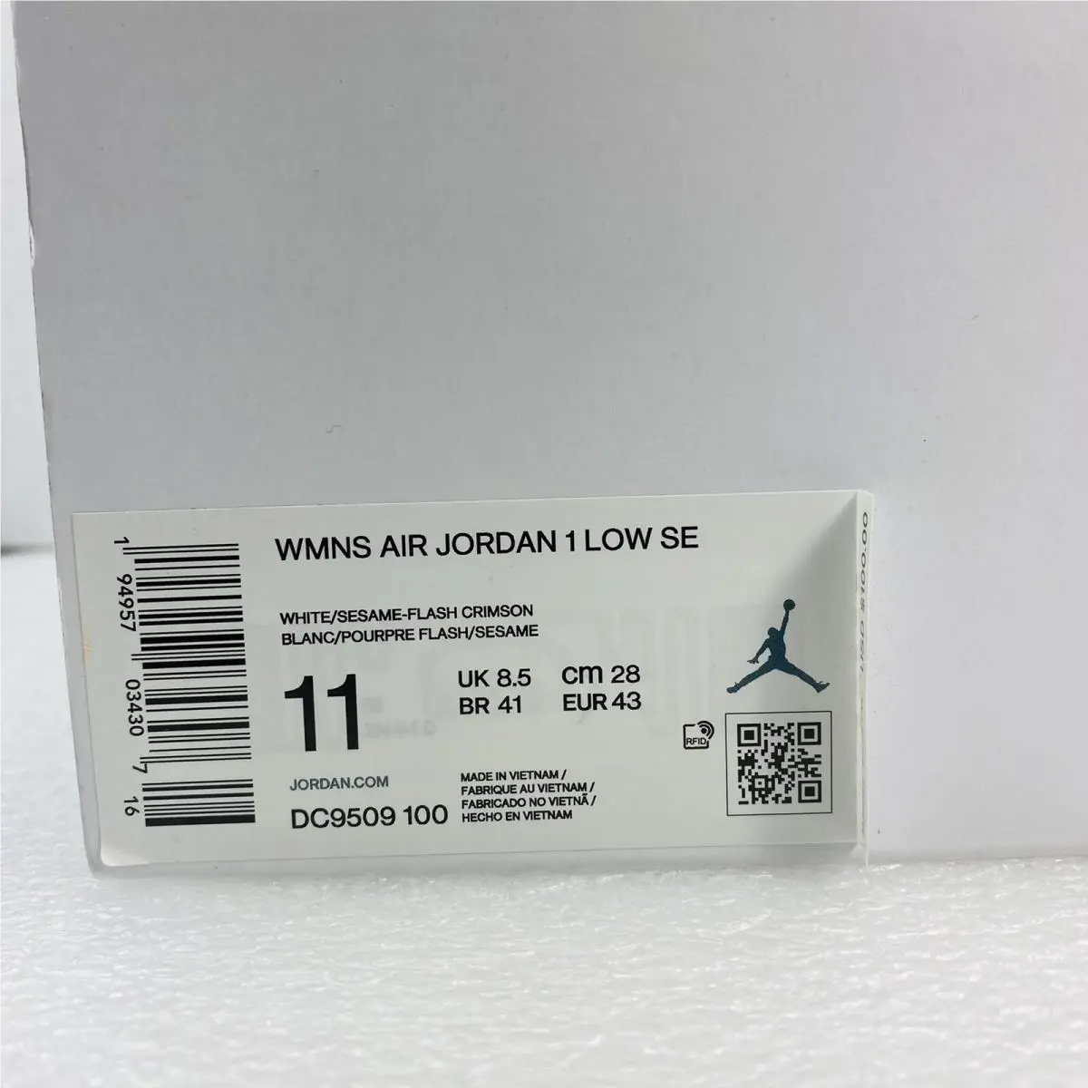 Nike shoes - Air Jordan 1 - Air - DC9509-100 - White (UPC: 194957034307) 9