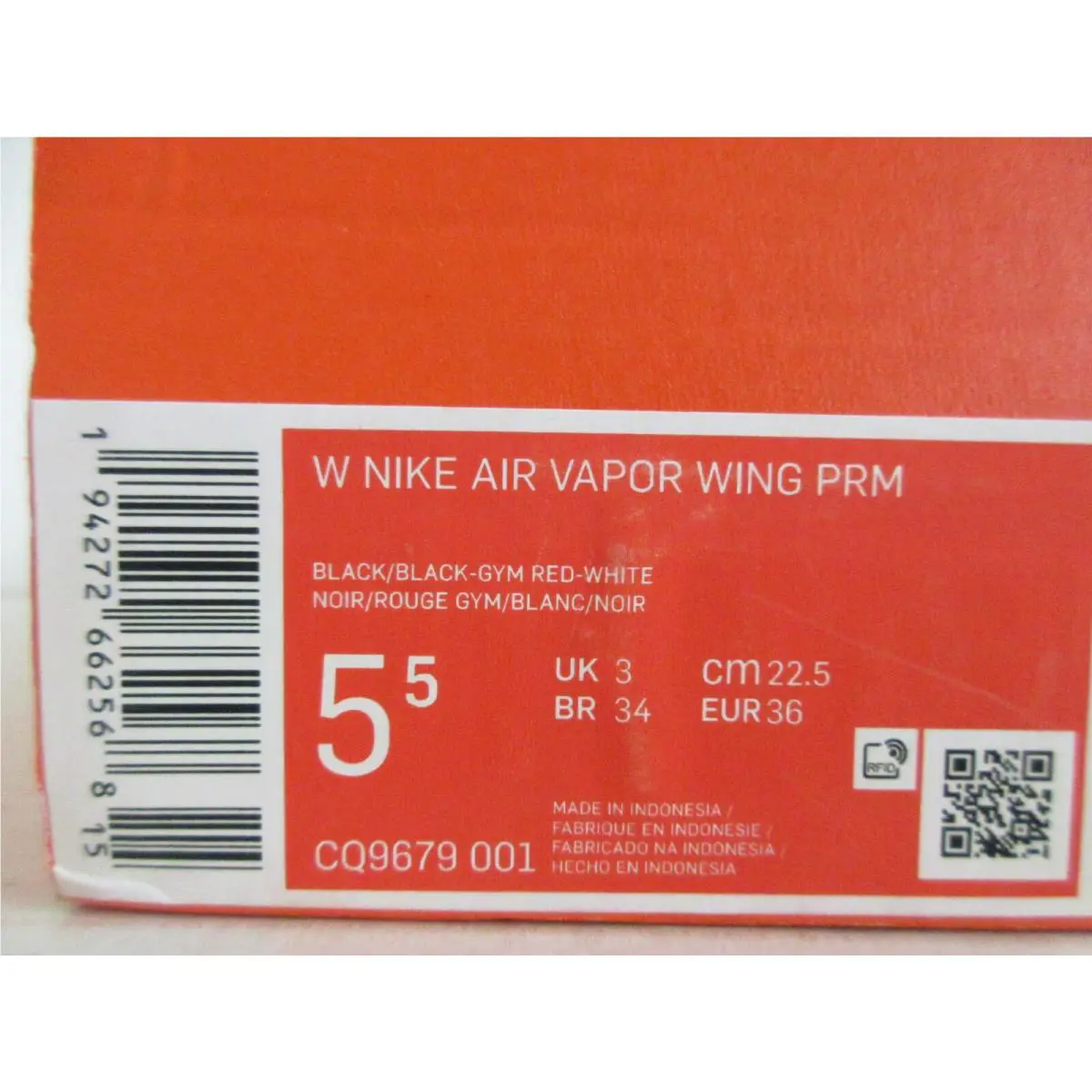 Nike shoes - Nike Air Vapor Wing - Air Vapor Wing - Black (UPC: 194272662568) 3