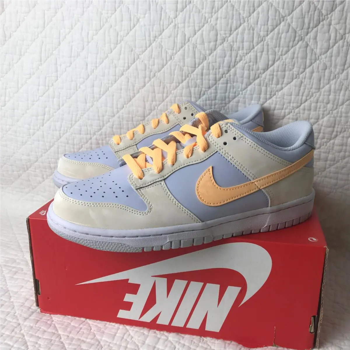 Nike shoes - Nike Dunk Low GS - Dunk Low - FB9109-100 - Pale Ivory/Melon Tint 5