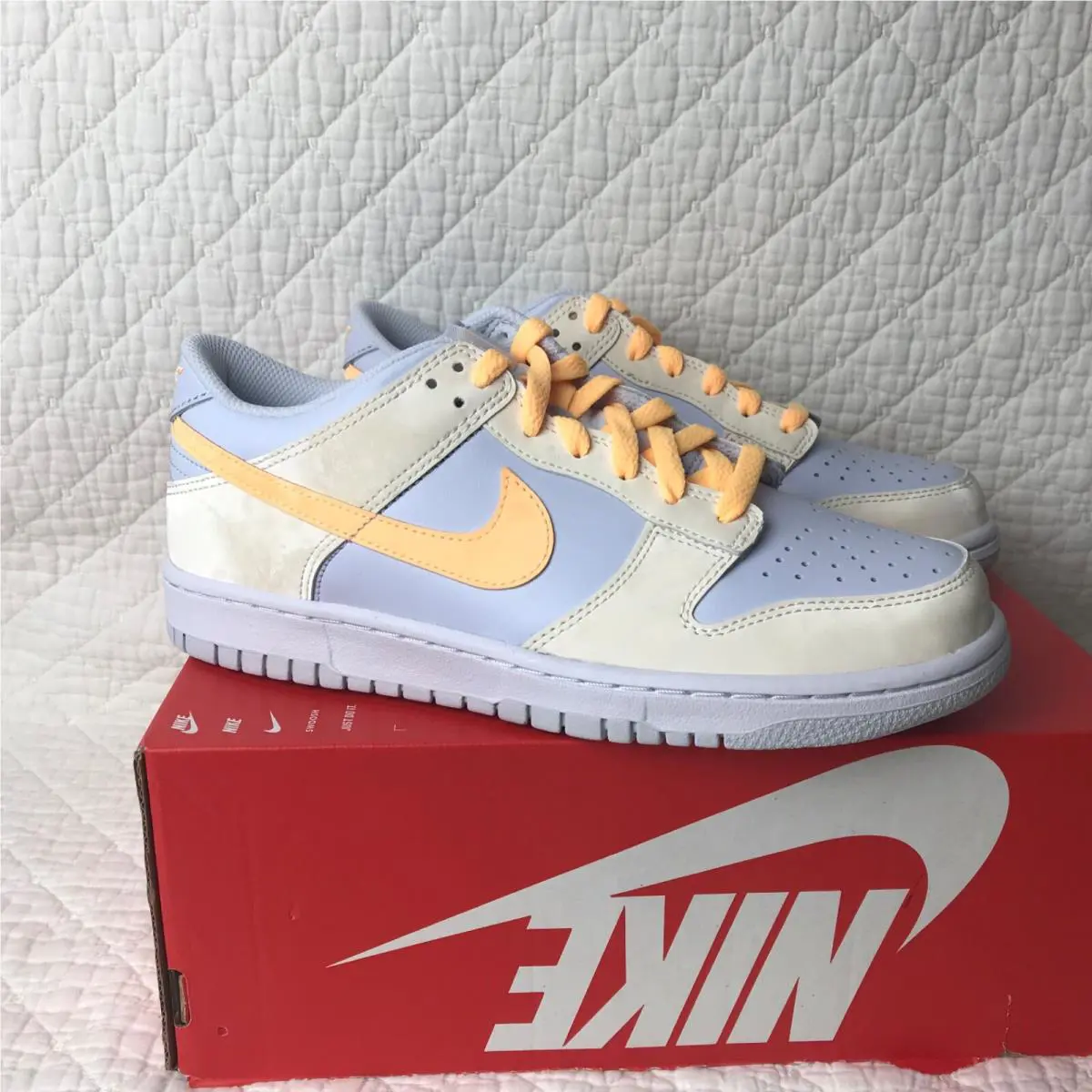 Nike shoes - Nike Dunk Low GS - Dunk Low - FB9109-100 - Pale Ivory/Melon Tint 6