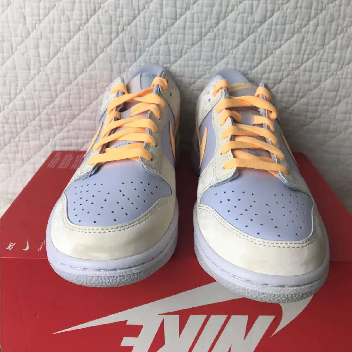 Nike shoes - Nike Dunk Low GS - Dunk Low - FB9109-100 - Pale Ivory/Melon Tint 8