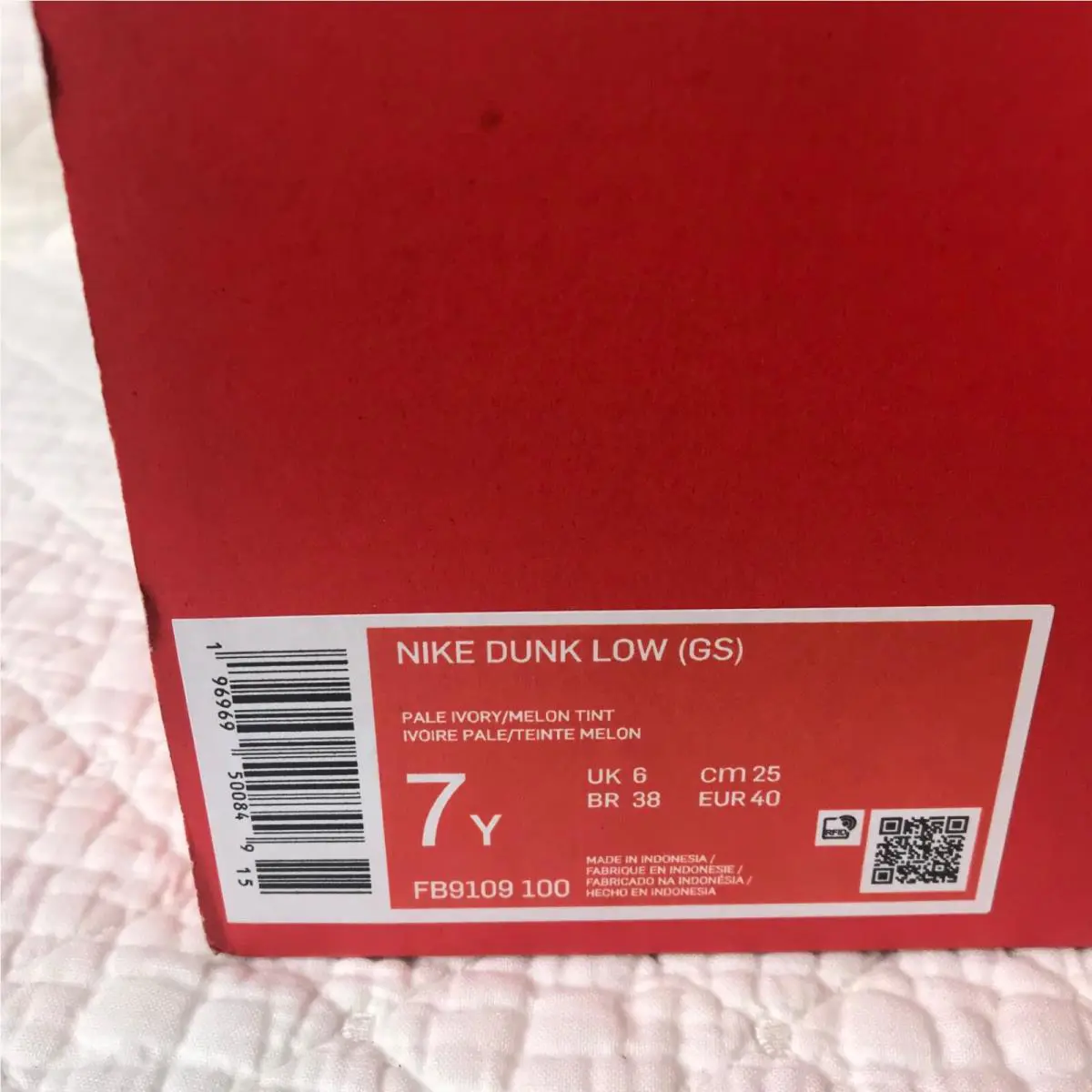 Nike shoes - Nike Dunk Low GS - Dunk Low - FB9109-100 - Pale Ivory/Melon Tint 11
