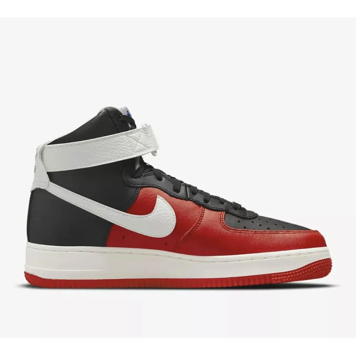 Nike Men Air Force 1 High 07 LV8 Emb Black Grey Red SZ 13 DC8870-001