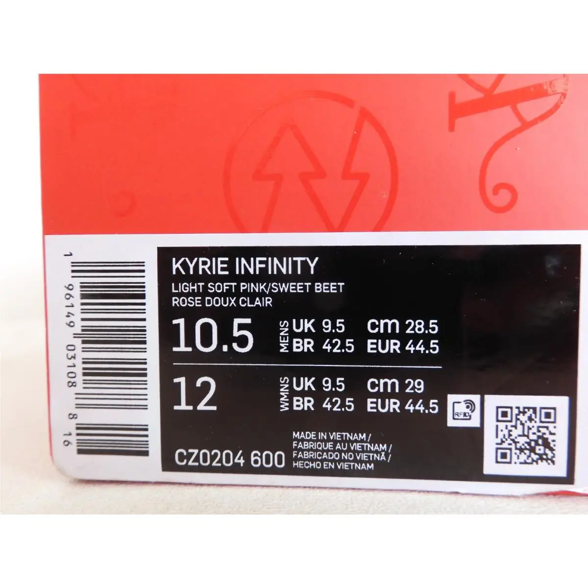 Nike shoes - Nike Kyrie Infinity - Kyrie Infinity - CZ0204-600 - Light Soft Pink 3