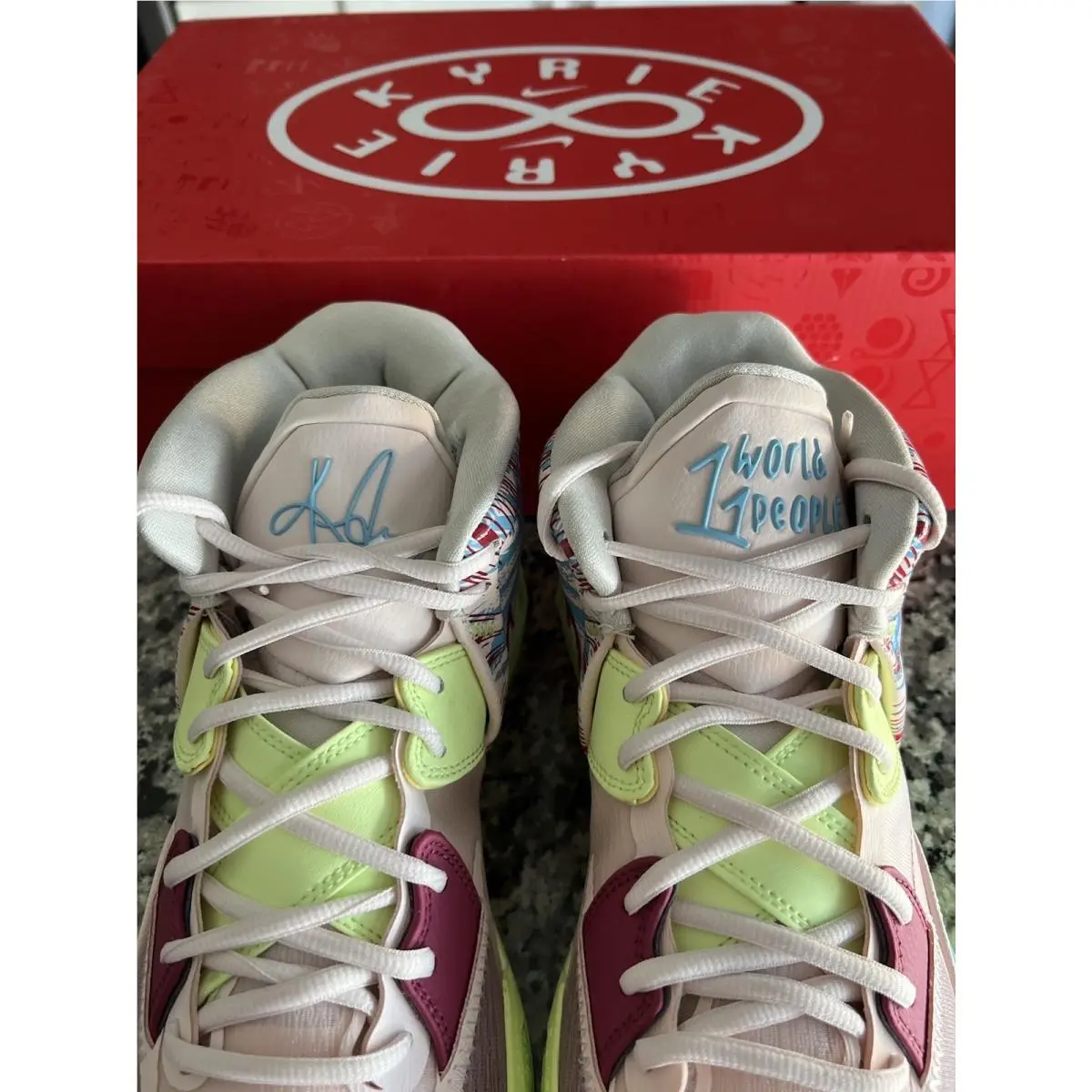 Nike shoes - Nike Kyrie Infinity - Kyrie Infinity - CZ0204 600 - Pink, Blue And Green 4