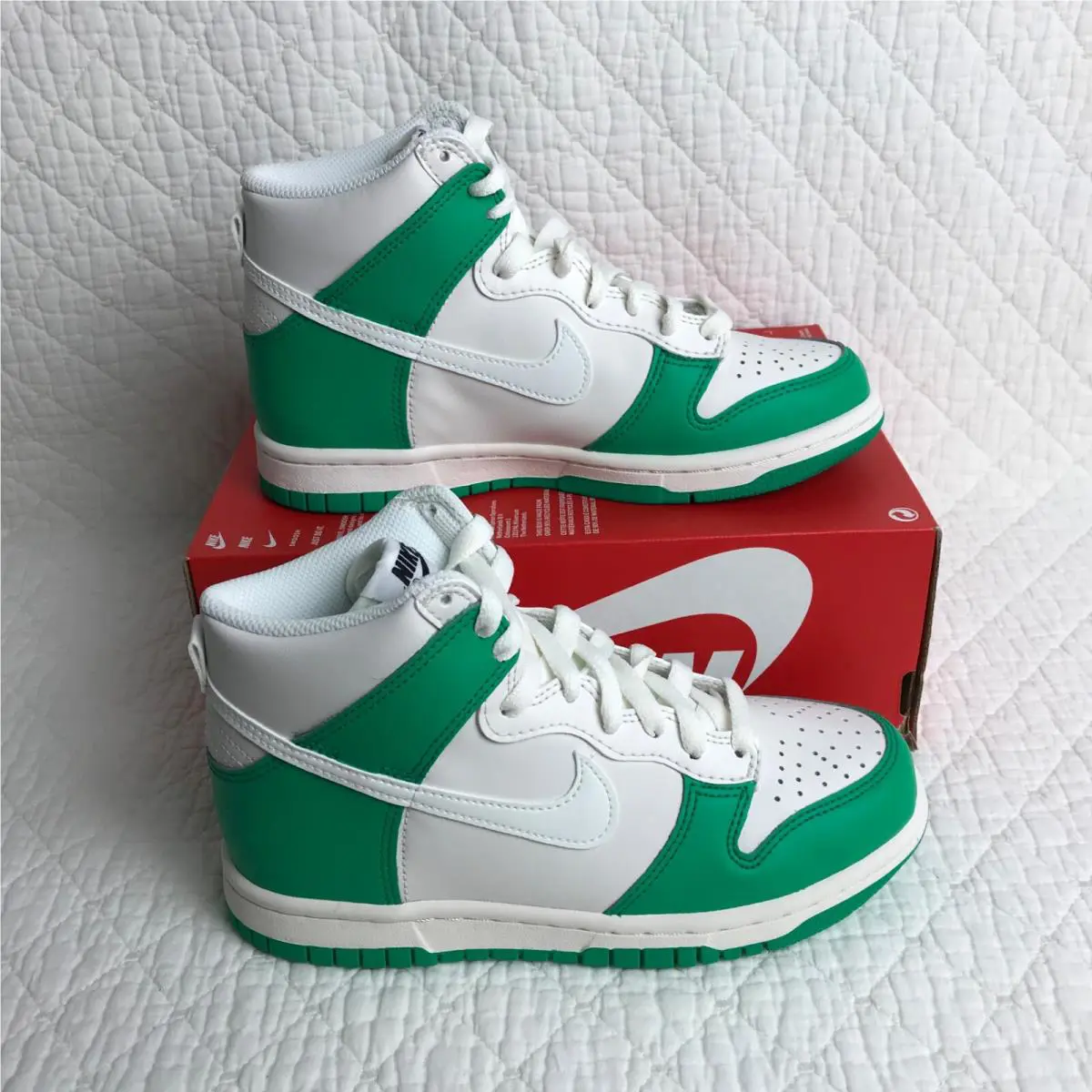 Nike shoes - Nike Dunk High GS - Dunk High - DB2179-002 - phantom/Sail Stadium Green 1