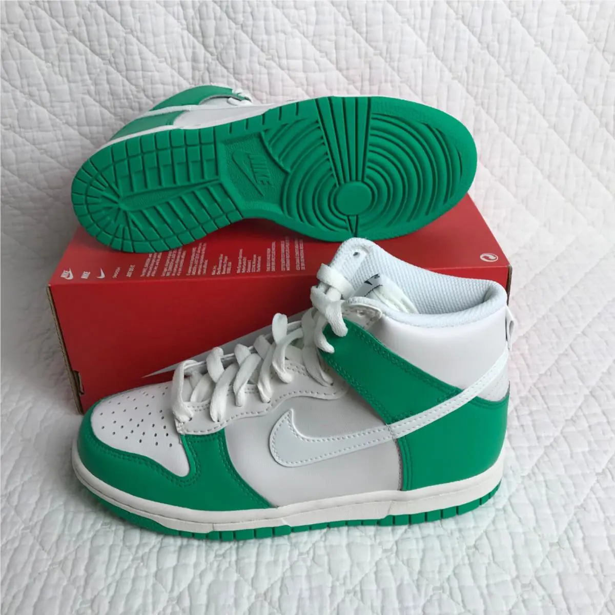Nike shoes - Nike Dunk High GS - Dunk High - DB2179-002 - phantom/Sail Stadium Green 2