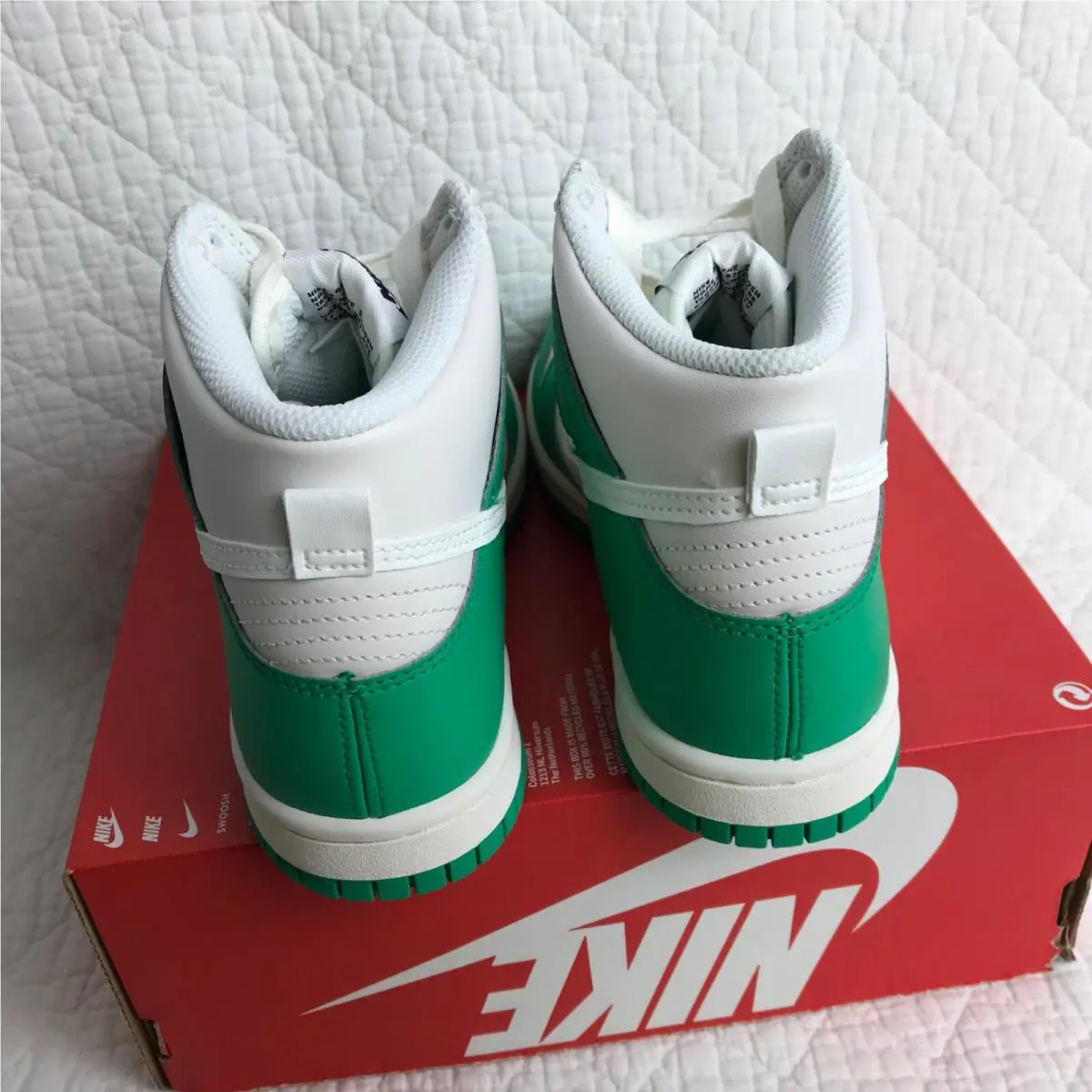 Nike shoes - Nike Dunk High GS - Dunk High - DB2179-002 - phantom/Sail Stadium Green 4