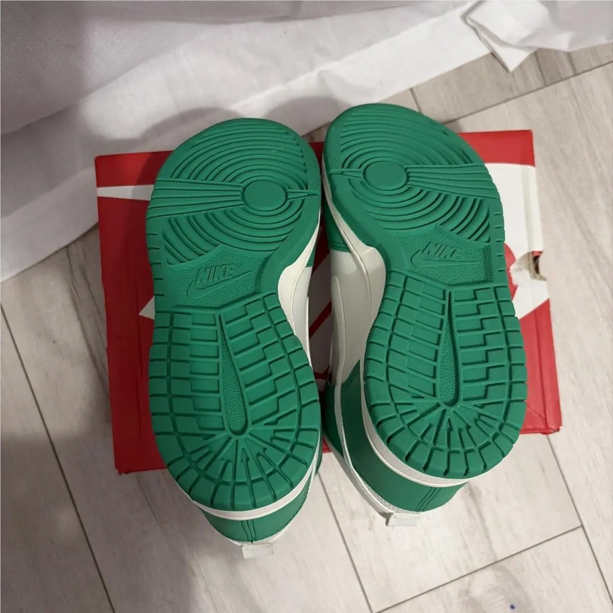 Nike shoes - Nike Dunk High - Dunk High - DB2179 002 - White, Green 1