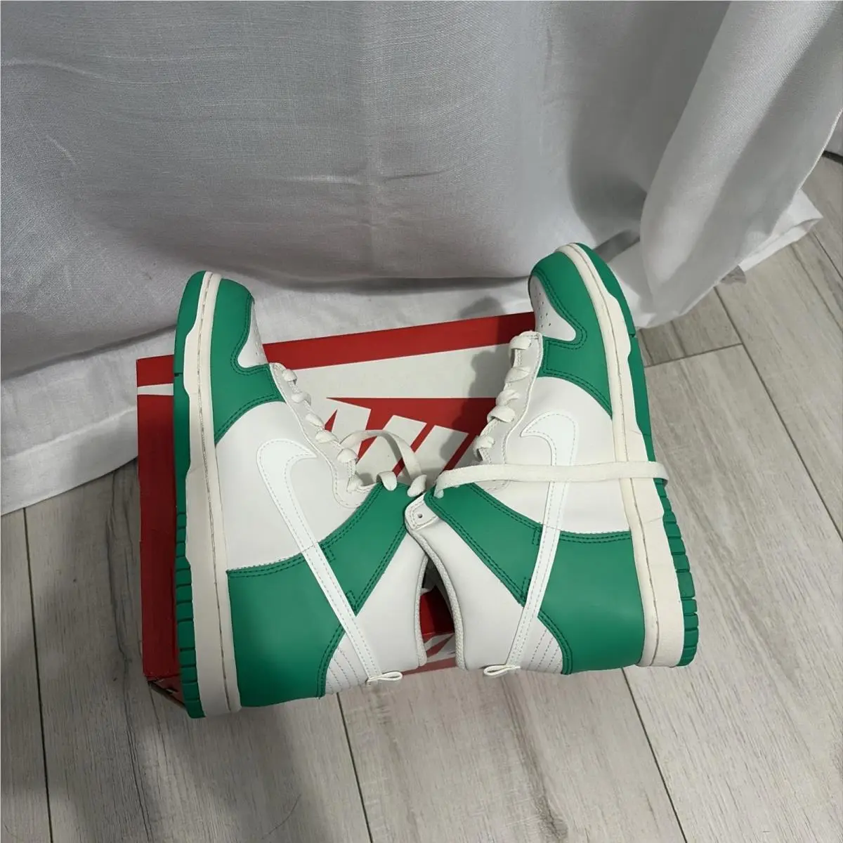 Nike shoes - Nike Dunk High - Dunk High - DB2179 002 - White, Green 2