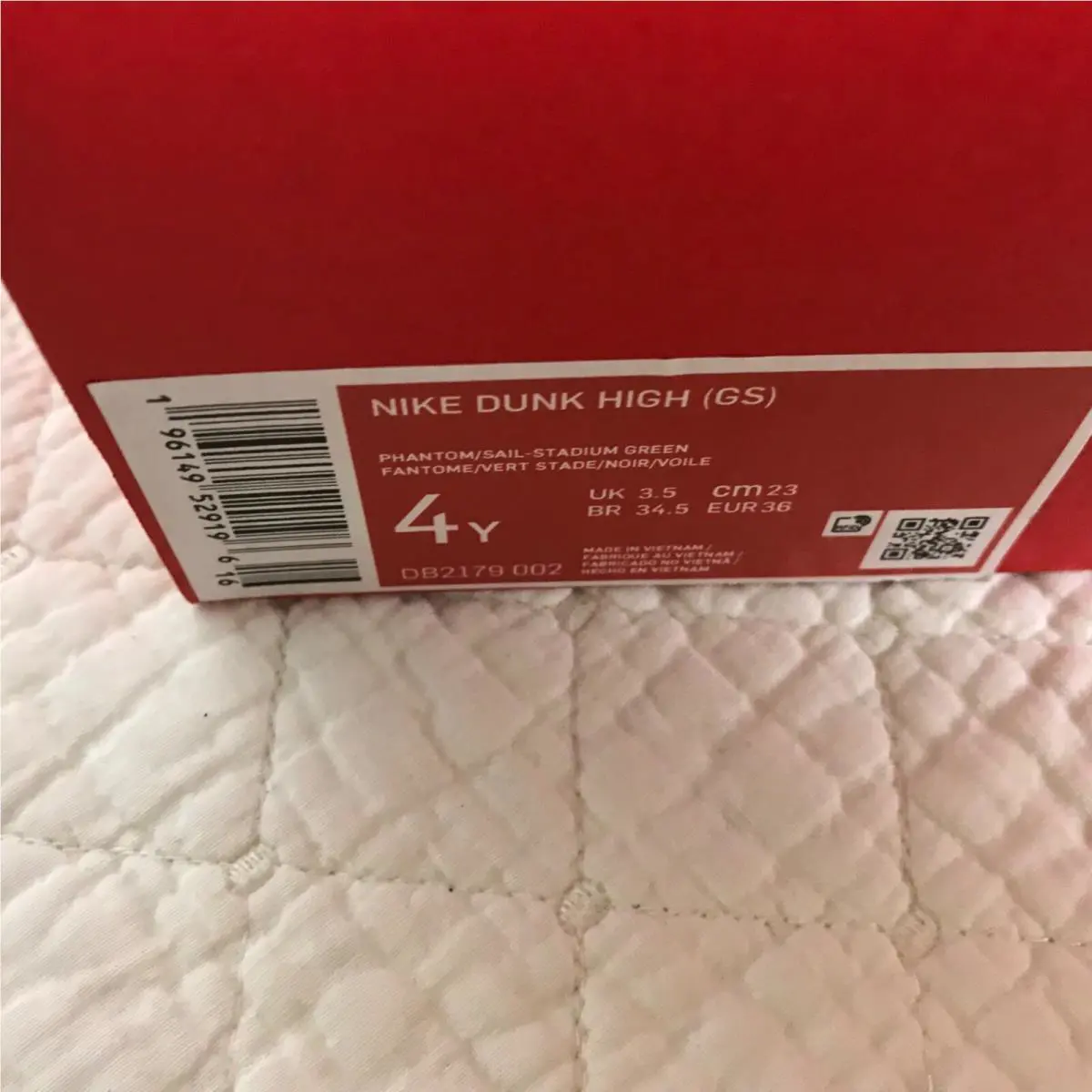 Nike shoes - Nike Dunk High GS - Dunk High - DB2179-002 - phantom/Sail Stadium Green 11