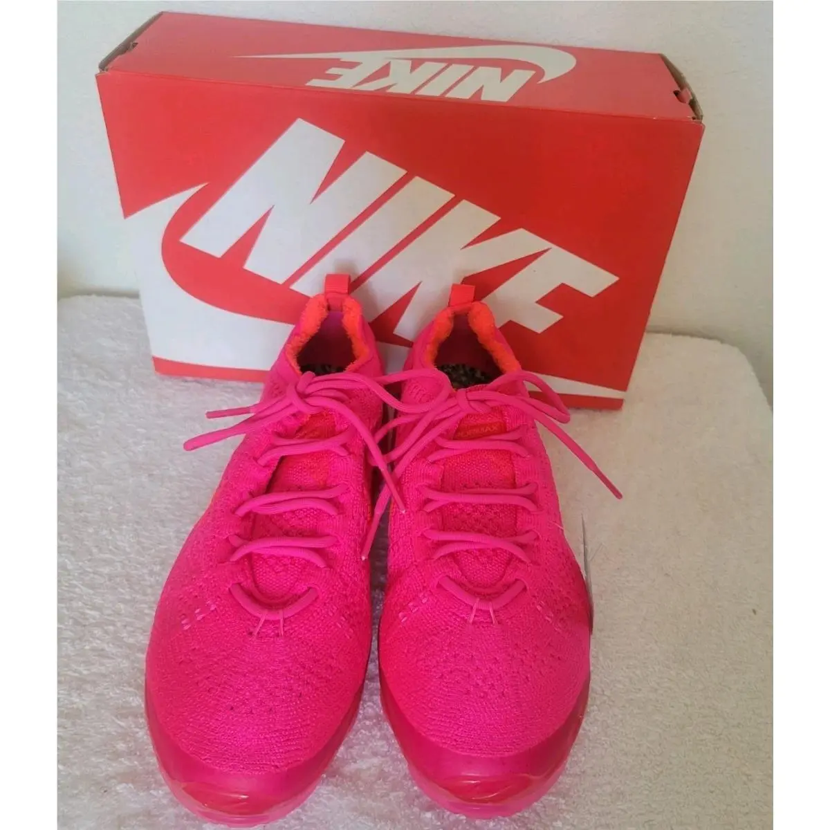 Nike Air Vapormax 2023 Flyknit Fierce Pink Sneakers Size 8 DV6840-600