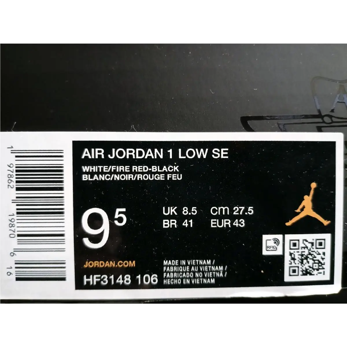 Nike shoes - Air Jordan 1 Low SE - HF3148-106 - White (UPC: 197862197808) 6