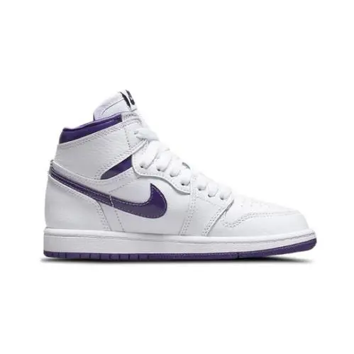 Nike shoes - Air Jordan 1 High OG - White/Court Purple (UPC: 194956605591) 2