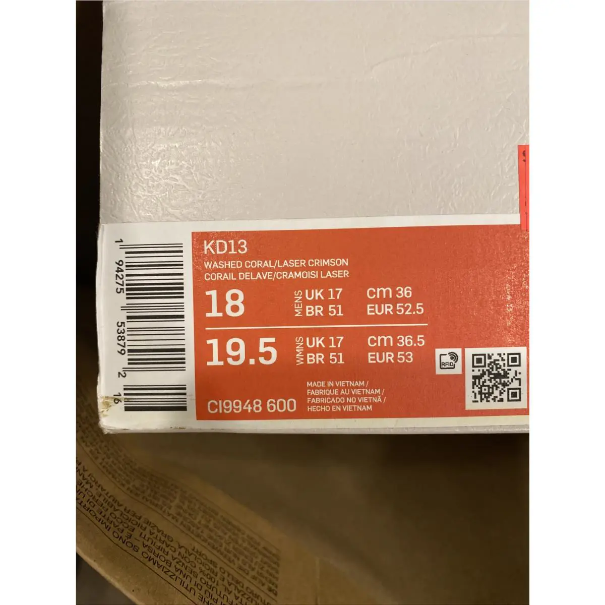 Nike shoes - Nike KD 13 - CI9948-600 - Orange (UPC: 194275538785) 6