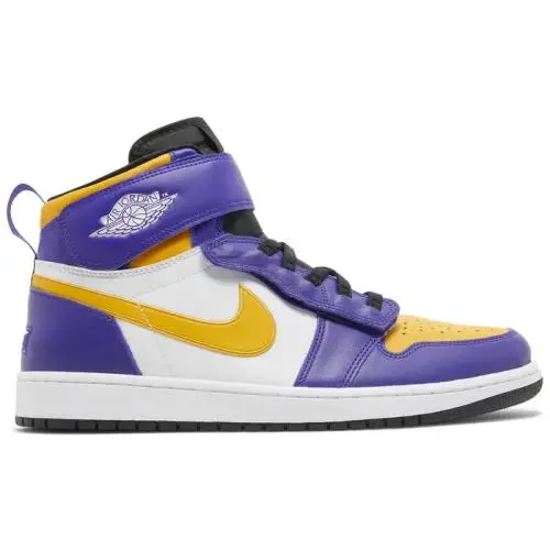 Nike Air Jordan 1 High Flyease Lakers Black Purple CQ3835-517 Men`s 11.5 - Purple