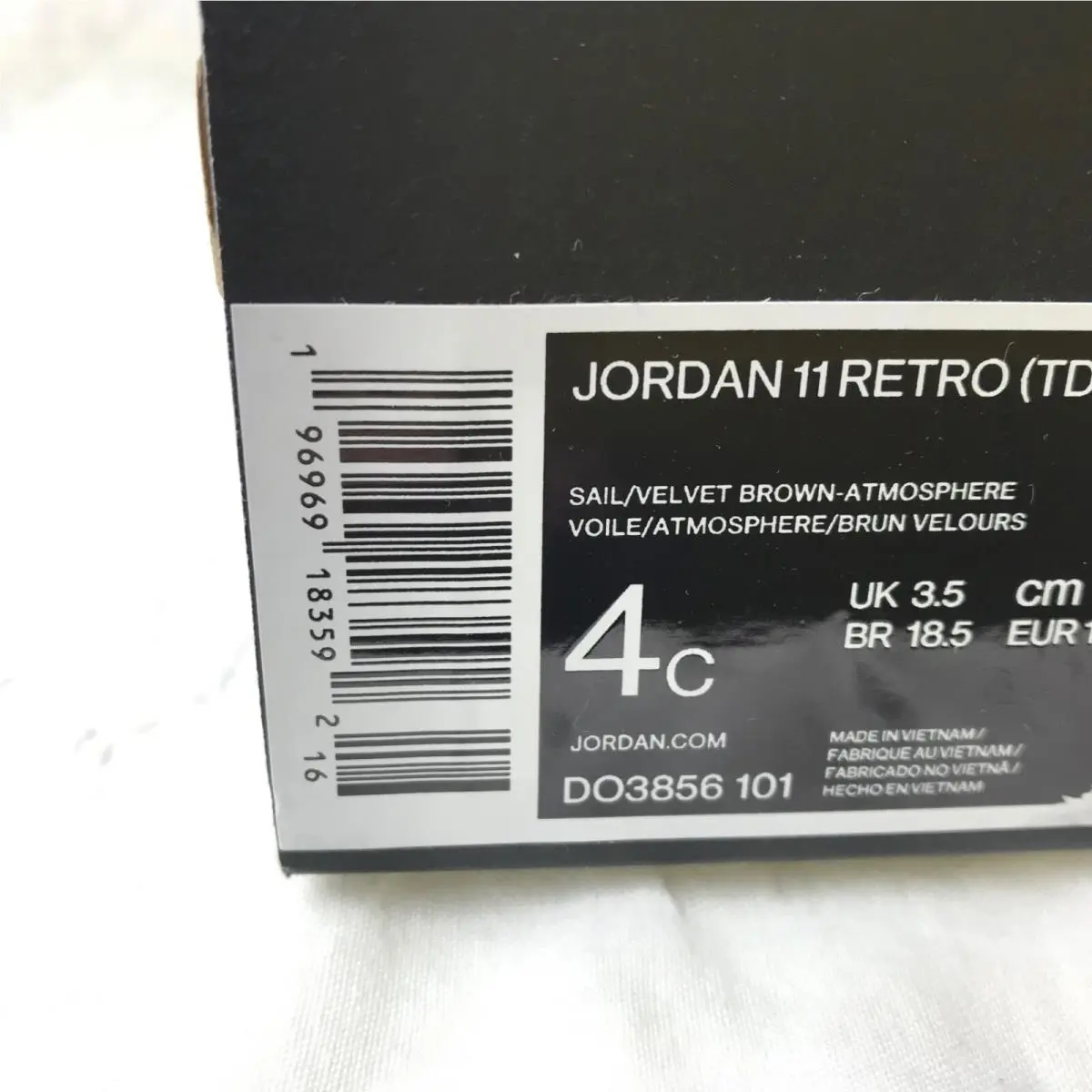 Nike shoes - Air Jordan 11 - Air - DO3856-101 - Sail/Velvet Brown-Atmosphere 11