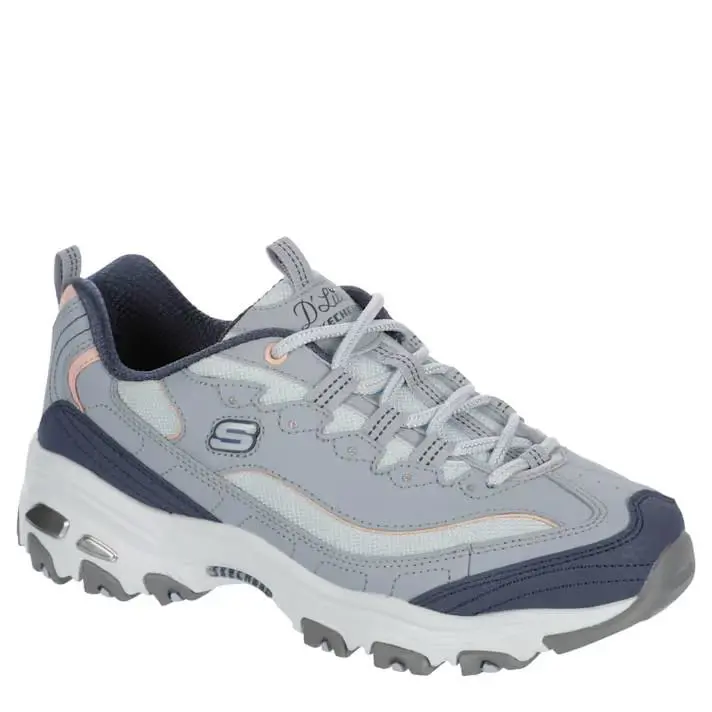 Skechers D`lites Max Air Cooled Women`s Training Athletic Shoes Sneakers - Gray