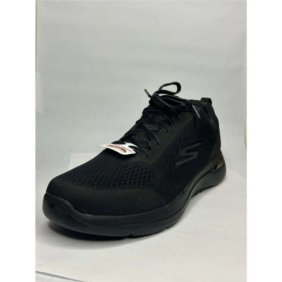 Men`s Skechers Go Walk Arch Fit-idyllic Sneaker 216116-BBK Black/black Size 12