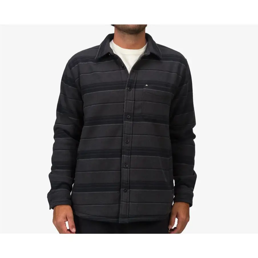 Reef Bartlet Men`s Overshirt/jacket - 3FMWL0848 - Caviar - Large - -last One