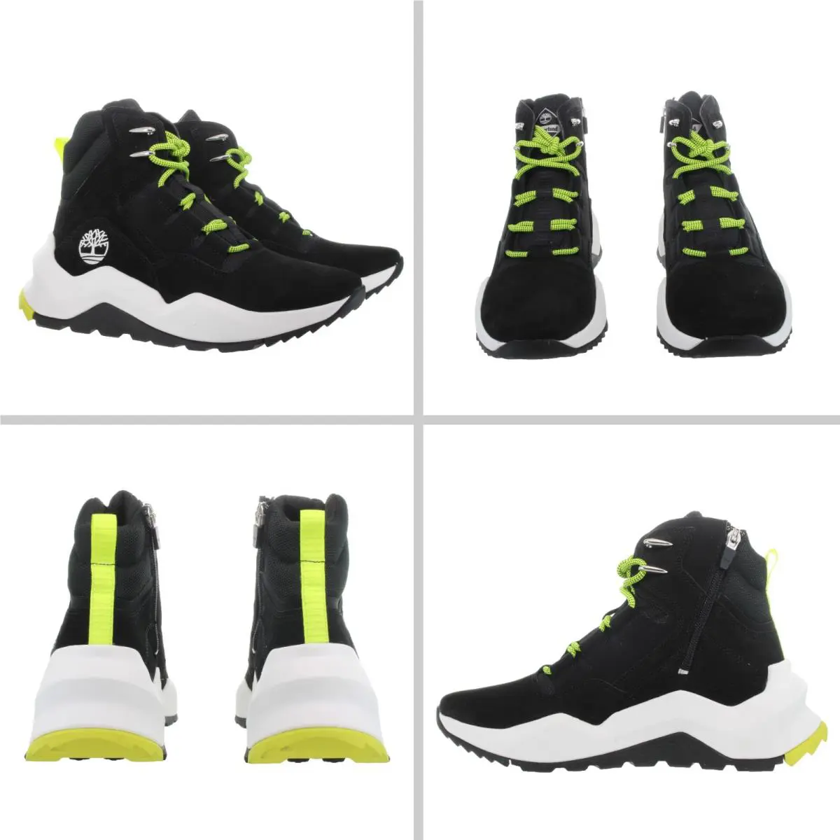 Timberland Men`s Madbury Side-up Black - White Sneaker Boots Size 7