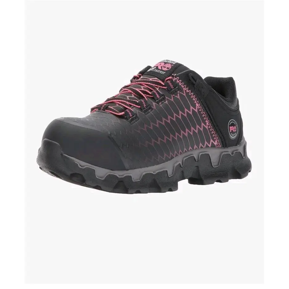 Timberland Pro Powertrain Sport Alloy Safety Toe Sneaker Pink Womens A1I5Q