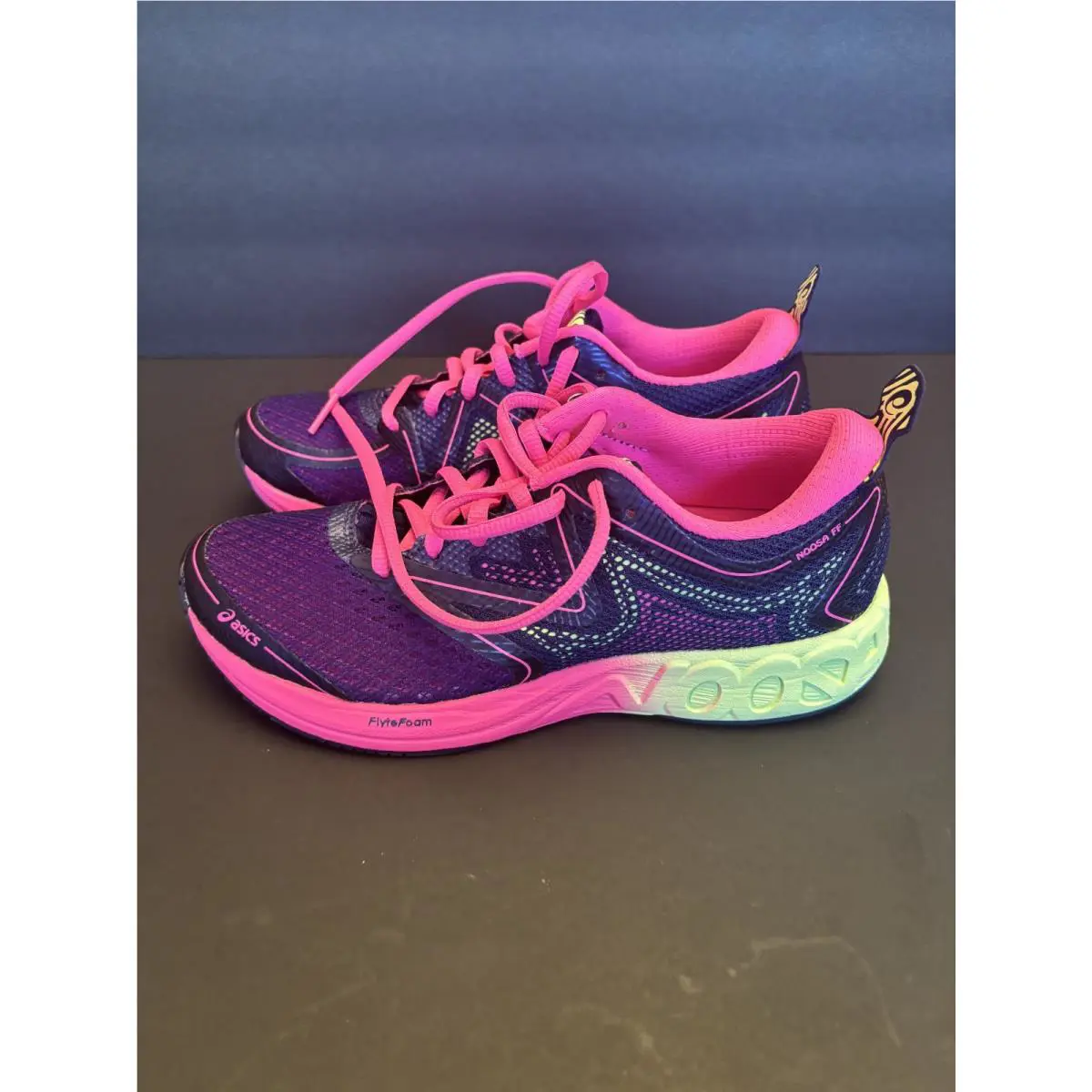 Asics shoes - Indigo Blue/Pistachio/Hot Pink 1
