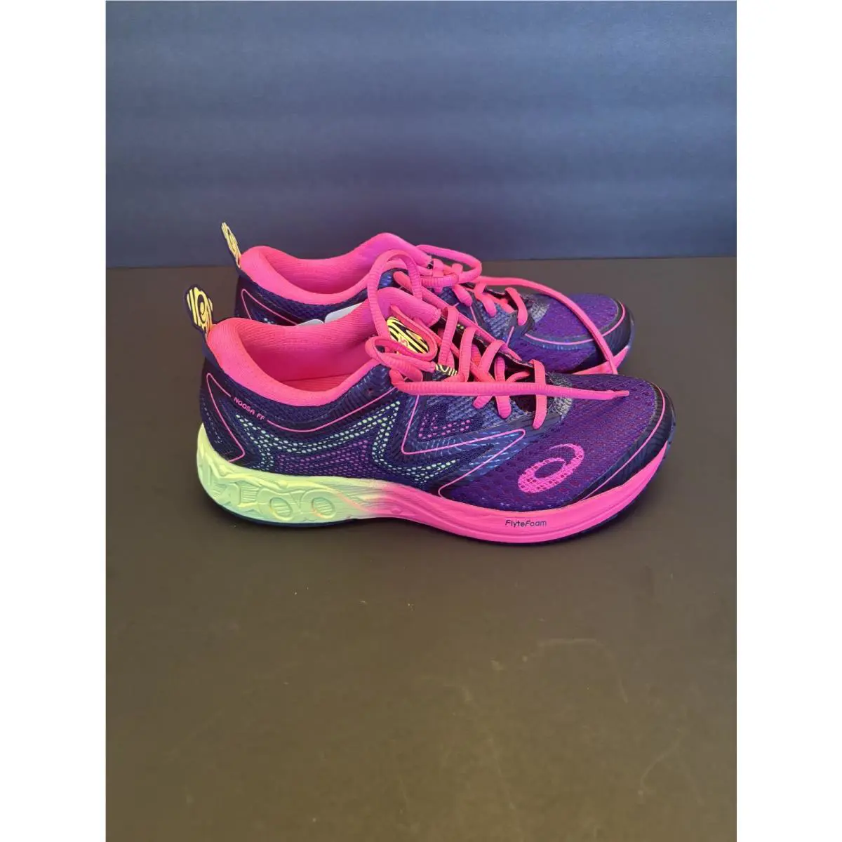 Asics shoes - Indigo Blue/Pistachio/Hot Pink 2