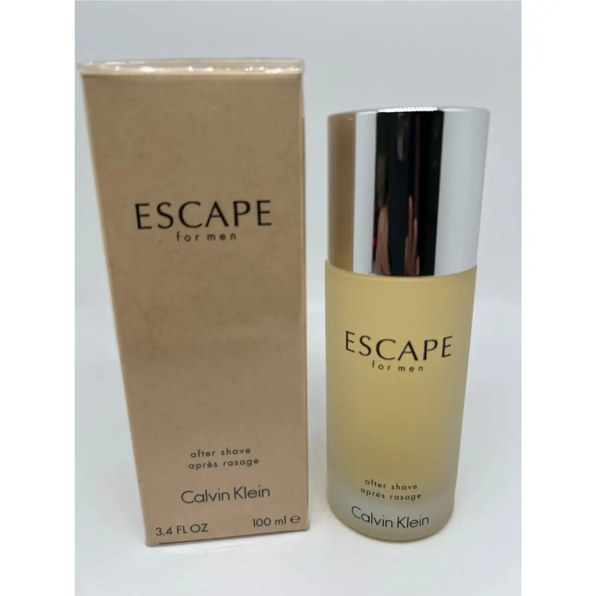 Escape For Men by Calvin Klein 3.4 oz / 100 ML After Shave Pour Frosted Bottle