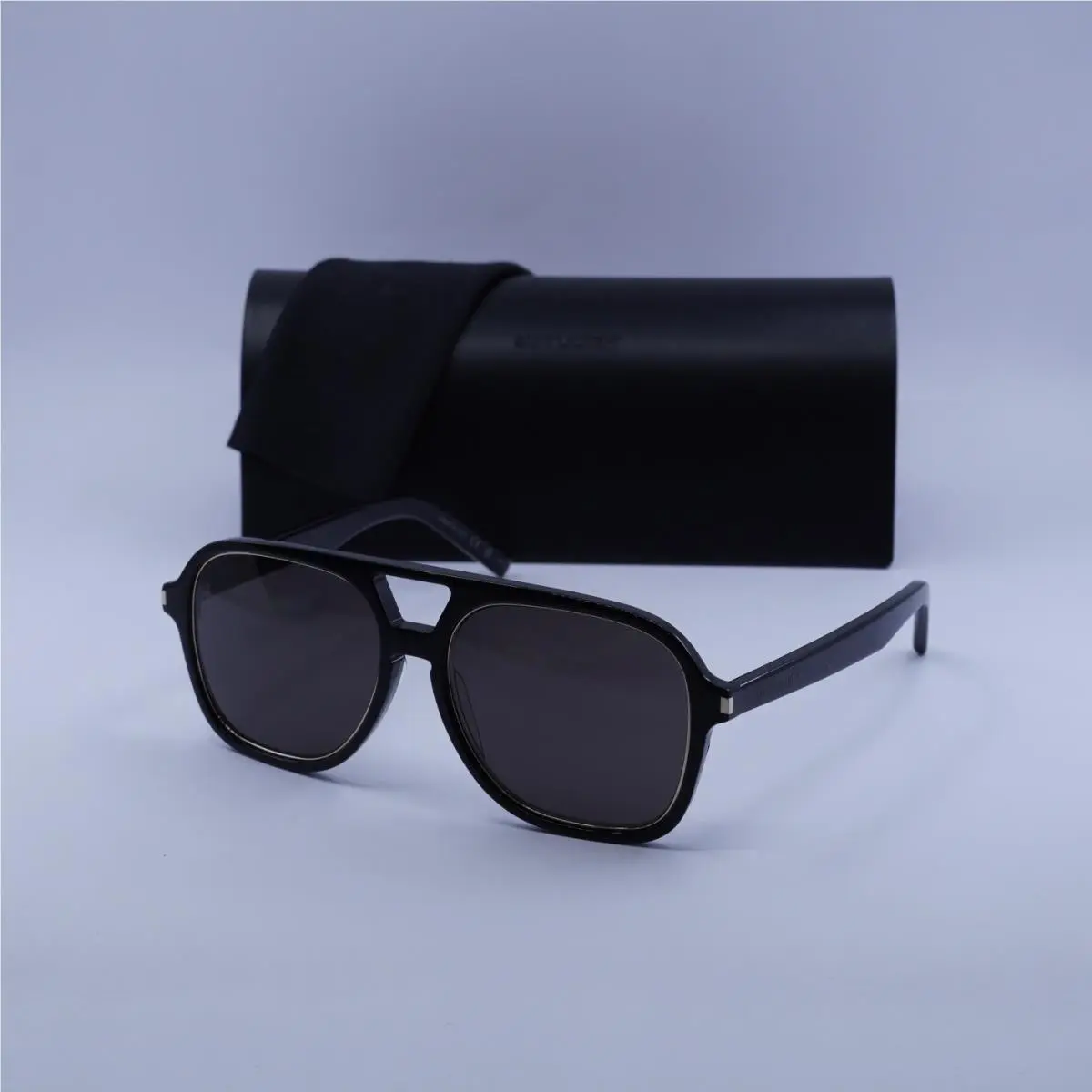 Saint Laurent SL602 Rim 001 Black/black 56-17-145 Sunglasses by Yves Saint Laurent