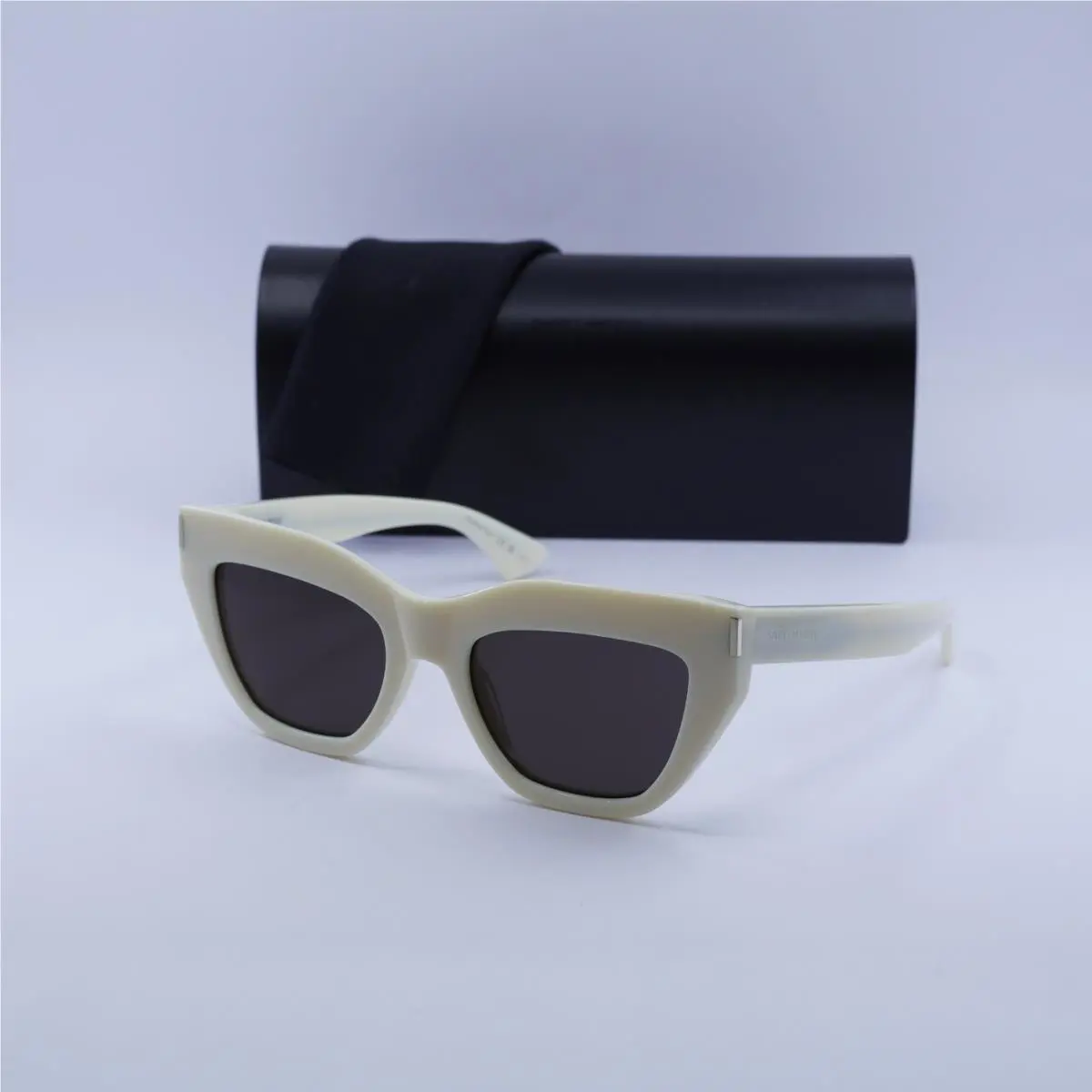 Saint Laurent SL759 004 Shiny Ivory/black 53-20-145 Sunglasses by Yves Saint Laurent