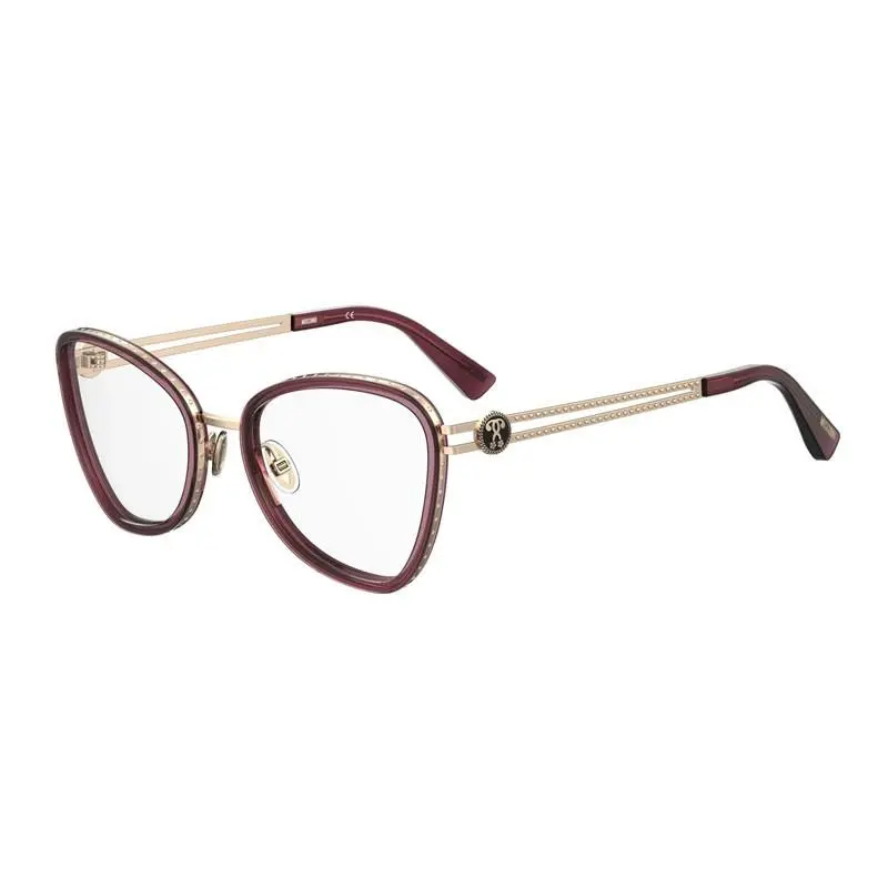 Moschino MOS584 0LHF 00 Burgundy 52mm Eyeglasses